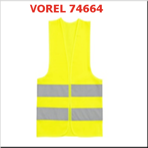 Áo gile phản quang 630x610mm size L VOREL 74664