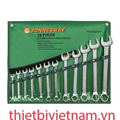 Bộ cờ lê liền tròng hệ mét 12 chi tiết dải 8-22 (túi đựng)