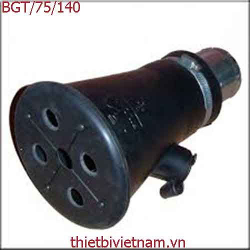 Bộ đầu hút khí bằng cao su chịu nhiệt BGT/75/140
