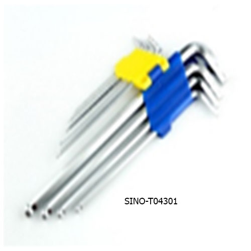 Bộ lục giác dài đầu  bi 9 chi tiết ( 1,5-2-2,5-3-4-5-6-8-10mm) 