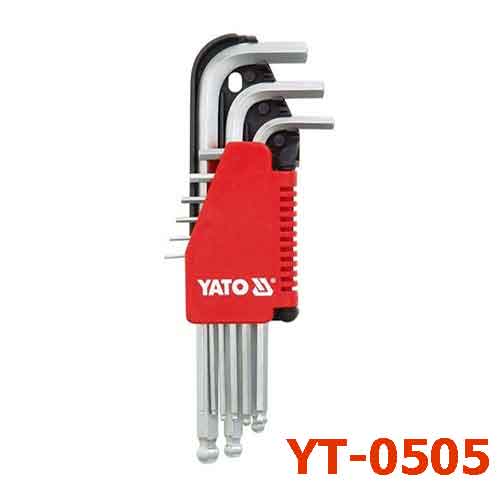 Bộ Lục giác đầu bi  ngắn Yato 9 cái  YT-0505