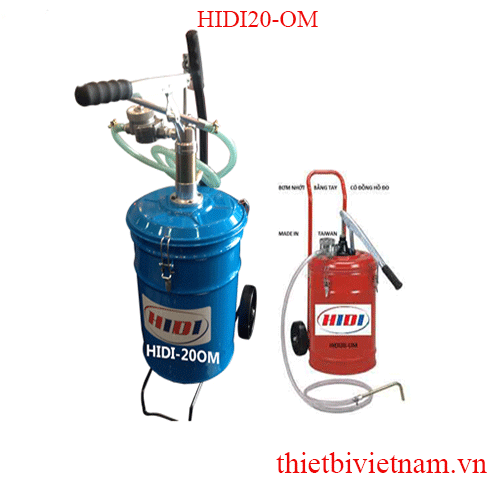 Bơm nhớt bằng tay có đồng hồ đo lưu lượng cơ HIDI HIDI20-OM
