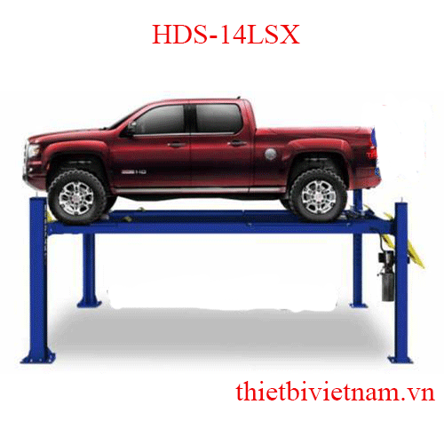 CẦU NÂNG 4 TRỤ CÓ Ô ĐĨA KIỂM TRA GÓC LÁI VÀ TẤM TRƯỢT CHO BÁNH SAU BENDPAK HDS-14LSX