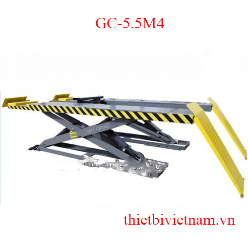 CẦU NÂNG CẮT KÉO NÂNG TOÀN XE CÓ VỊ TRÍ KIỂM TRA GÓC LÁI GAOCHANG GC-5.5M4