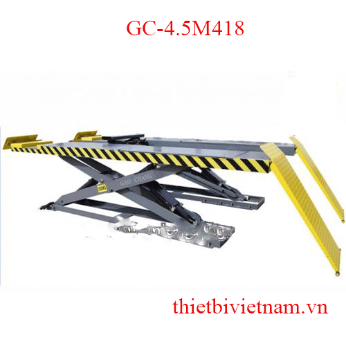 CẦU NÂNG CẮT KÉO NÂNG TOÀN XE CÓ VỊ TRÍ KIỂM TRA GÓC LÁI LOẠI MỎNG GAOCHANG GC-4.5M418