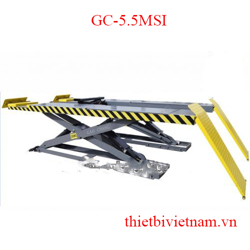 CẦU NÂNG CẮT KÉO NÂNG TOÀN XE CÓ VỊ TRÍ KIỂM TRA GÓC LÁI VÀ CẮT KÉO PHỤ NÂNG GẦM GAOCHANG GC-5.5MSI