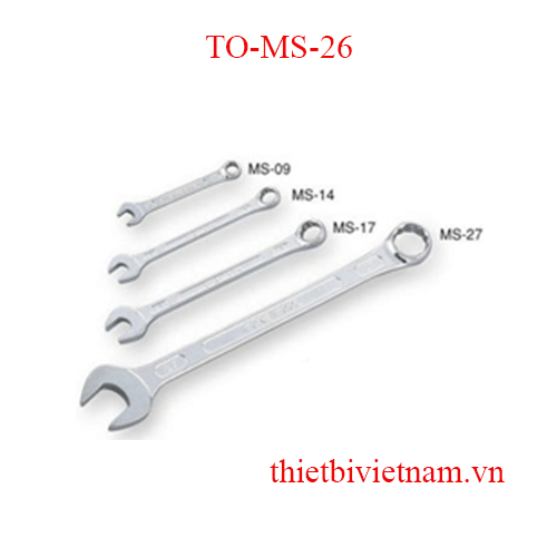 Cờ lê 1 đầu vòng, 1 đầu miệng Tone TO-MS-26