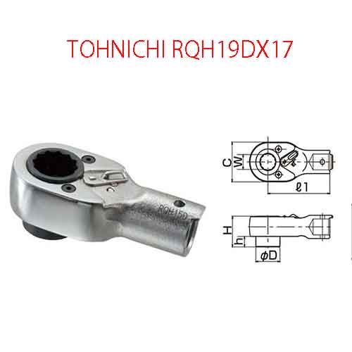 CỜ LÊ ĐẦU RATCHET TOHNICHI RQH19DX17
