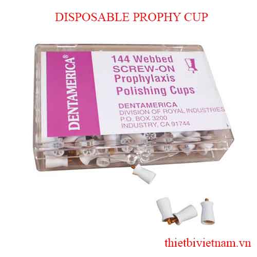 ĐÀI CAO SU ĐÁNH BÓNG RĂNG MỸ - DISPOSABLE PROPHY CUP