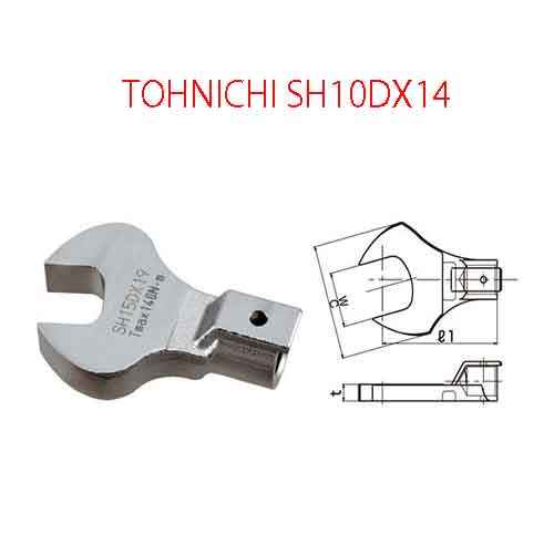 Đầu mở cờ lê TOHNICHI SH10DX14