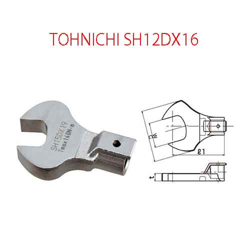 Đầu mở cờ lê TOHNICHI SH12DX16