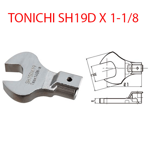Đầu mở cờ lê TOHNICHI SH19D X 1-1/8