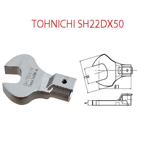 Đầu mở cờ lê TOHNICHI SH22DX50