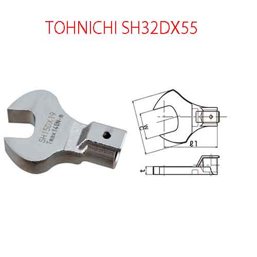 Đầu mở cờ lê TOHNICHI SH32DX55