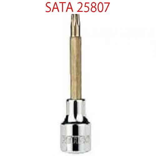 Đầu tuýp 1/2 inch loại dài mũi 10 cánh m16 SATA 25807