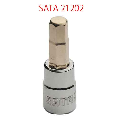 Đầu tuýp 1/4 inch mũi lục giác 4mm SATA 21202