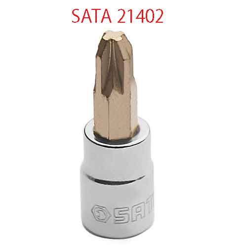 Đầu tuýp 1/4 inch mũi pozi #2 SATA 21402