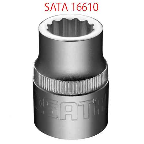 Đầu tuýp dài 12 cạnh 3/4 inch cỡ 28mm SATA 16610