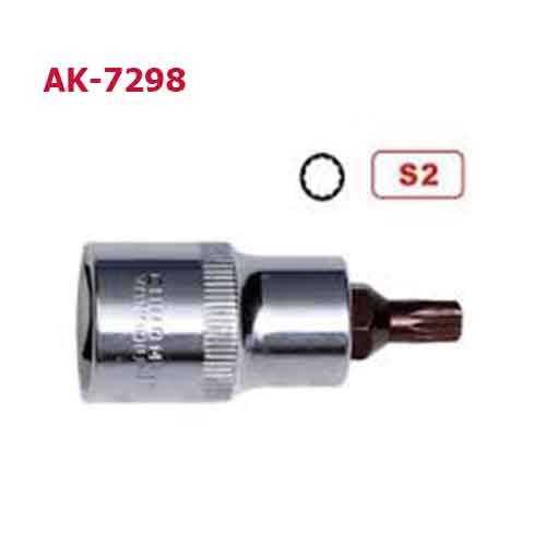  Đầu tuýp gắn mũi bông 12 cạnh AK-7298