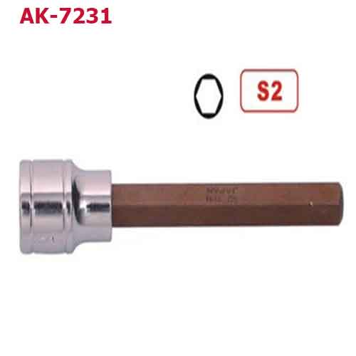 Đầu tuýp gắn mũi lục giác dài AK-7231