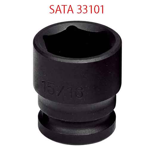 Đầu tuýp lục giác đen 1/2 inch cỡ 7/16 inch SATA 33101