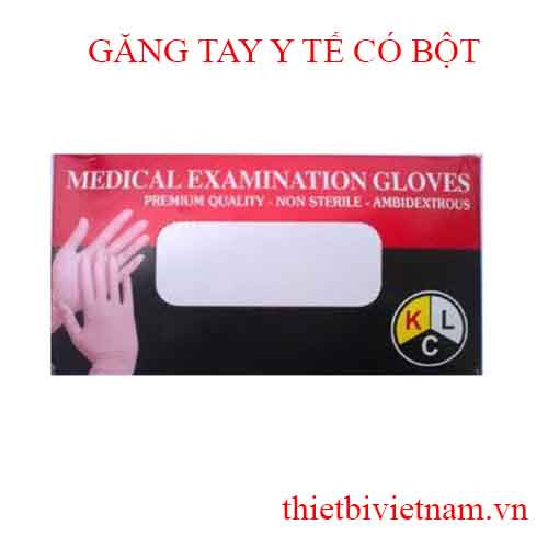 GĂNG TAY Y TẾ CÓ BỘT KCL