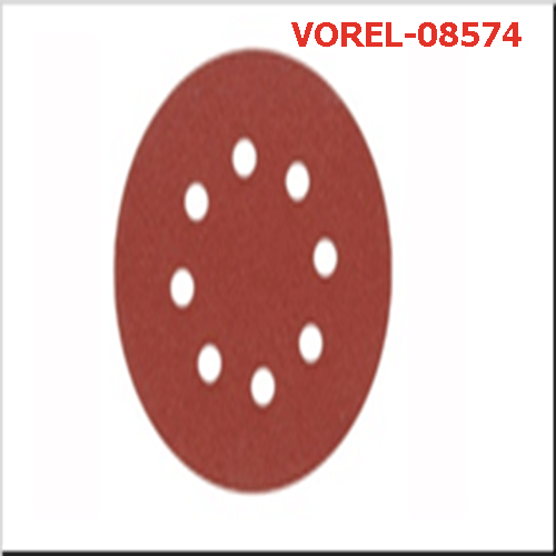 Giấy mài nhám tròn có lỗ 5 miếng VOREL-08574