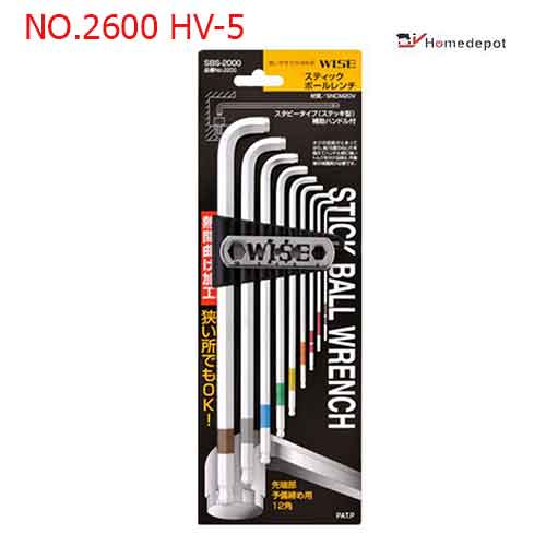 Lục giác đầu bằng nhật 5.0mm NO.2600 HV-5 wise