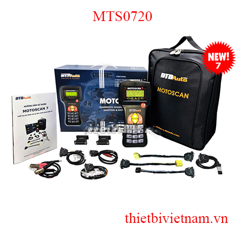 Máy Đọc Xóa Chẩn Đoán Lỗi Xe Máy Phun Xăng Điện Tử FI 2020 Motoscan 7 MTS0720