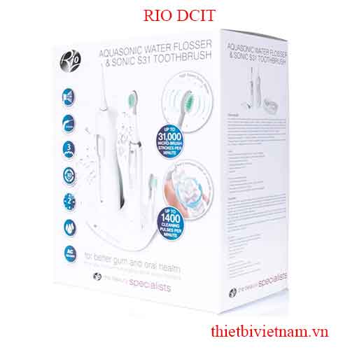 MÁY TĂM NƯỚC DU LỊCH KÈM BÀN CHẢI SIÊU ÂM RIO DCIT