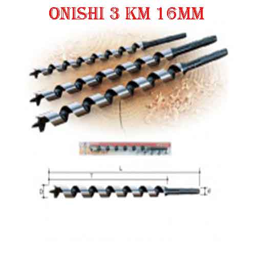 Mũi khoan sâu gỗ Onishi 3 KM 16MM