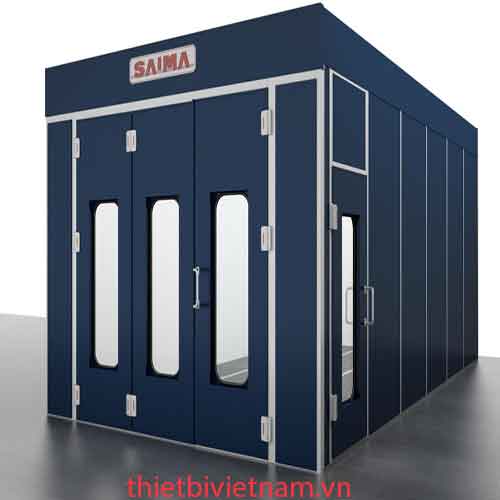 Phòng sơn sấy đồng bộ gốc nước và gốc dầu kết hợp