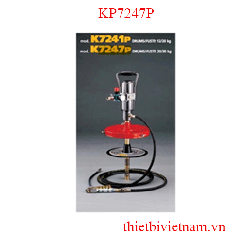 Thiết bị bơm mỡ bò thùng 20 kg bằng khí nén Faicom KP7247P