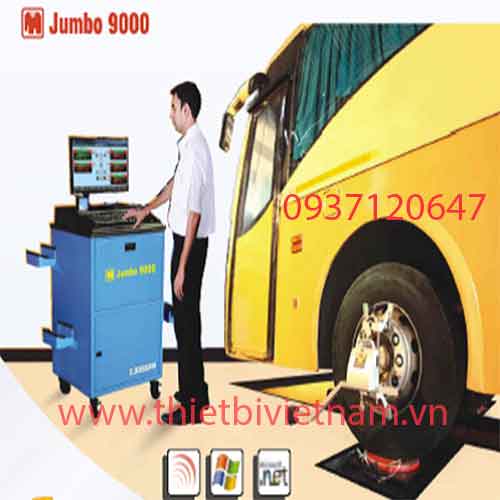 Thiết bị kiểm tra góc đặt bánh xe công nghệ CCD không dây dùng cho xe tải xe khách 