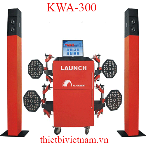 Thiết bị kiểm tra góc đặt bánh xe – Màn hiển thị LCD LAUNCH KWA-300