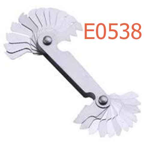 Thước đo bước răng 28 chi tiết  0.25~6.0mm E0538