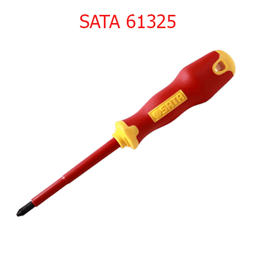 Tuốc nơ vít dẹp cách điện 6.5 x 150mm SATA 61325