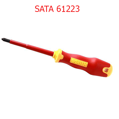 Tuốc nơ vít pake cách điện #2 x 100mm SATA 61223